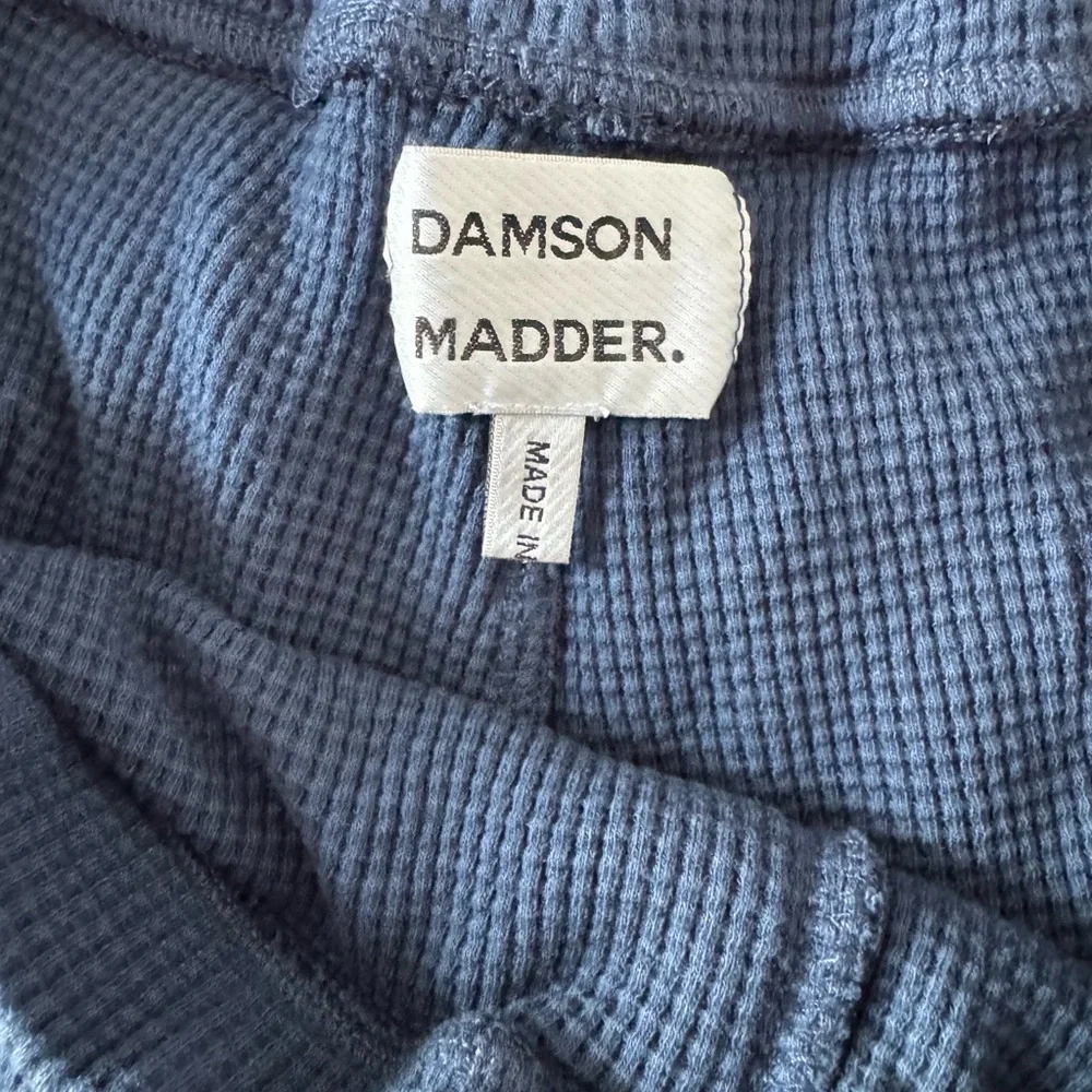 Damson Madder Navy Athletic Shorts with Yellow Stripes - Picture 5 of 6